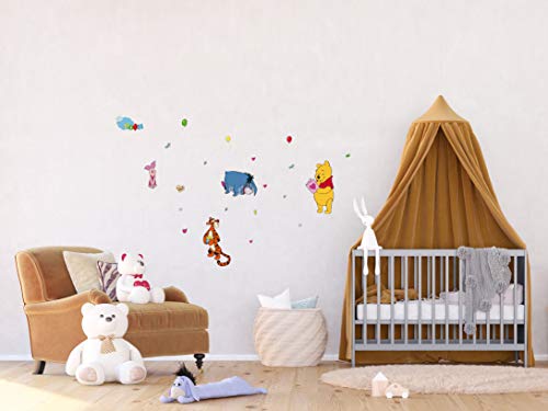 Disney Winnie Puuh Kinderzimmer Wandstickers, Wandtattoo junge, mädchen deko von AG Design 30 x 30 cm | DKS 1087