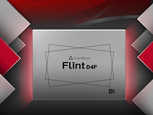 ClonerAlliance Flint D4P, Standalone Dual-4K Video Overlay Device and Audio Mixing. 1080p@60fps Video Game Capture. Remote Control, UVC and Type-C.