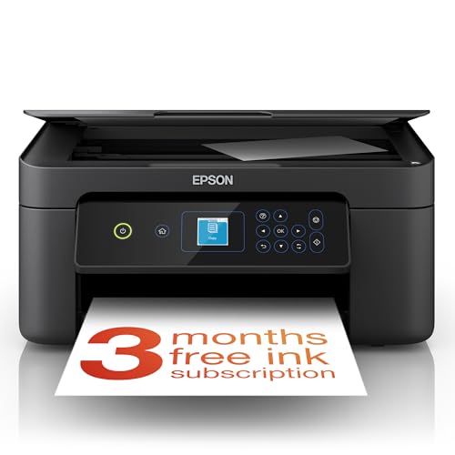 Epson Expression Home XP-3200 3-in-1 Ink Multifunction Printer Scanner Copier WiFi 1440dpi Duplex 1.45 Inch Display DIN A4 incl. 3 Months Readyprint Flex Trial