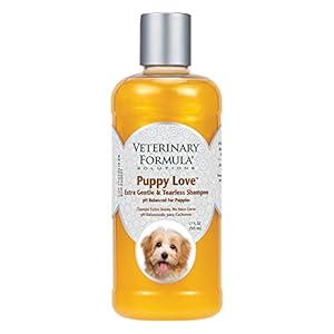 Veterinary Formula Solutions Puppy Love Extra Gentle Tearless Shampoo,17 oz – Safe for Puppies Over 6 Weeks –Puppy Shampoo with Fresh Scent,Long-Lasting Clean – Cleanses Without Drying Delicate Skin