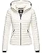 Produktbild Navahoo Damen Übergangs Stepp Jacke mit Kapuze B348 [B348-Kimuk-Offwhite-Gr.M]