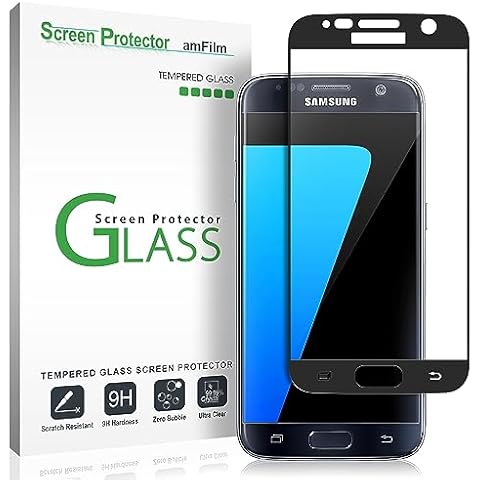 amFilm Glass Screen Protector for Galaxy S7 Cover