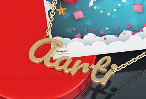 DREAMRAX Metal Aarti Name Gold Necklace 