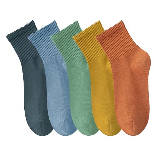 Image of Womens Cotton Anti-Pilling Quarter Crew Socks | Moisture-wicking, Odor-control, Lightweight, Office /gym, 7-pair, US 6-10
