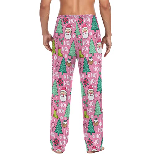 Snowmen Christmas Pajama Pants Mens Lounge Pants Lightweight Men Pajama Bottoms with Drawstring Pockets2