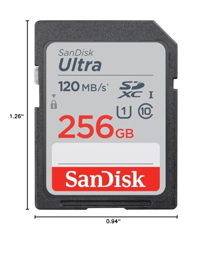 Image of SANDISK 256GB Ultra SDXC UHS-I Memory Card - 120MB /s, C10, U1, Full HD, SD Card - SDSDUN4-256G-GN6IN [Older Version]