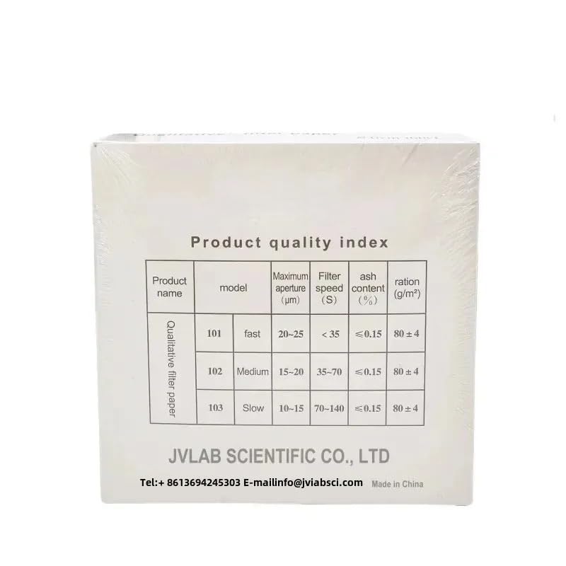Papel de filtro cualitativo circular - Disponible en diámetros de 7 cm, 9 cm, 11 cm y 12,5 cm - Paquete de 100 círculos(11cm 101)