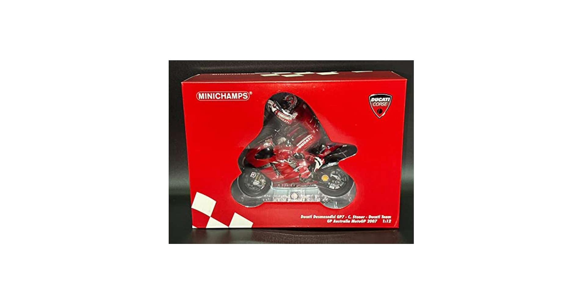 ミニチャンプス 1/12 ドゥカティ ストーナー フィギュア付