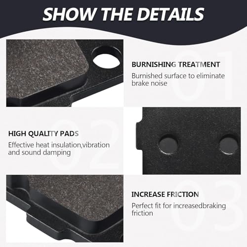 Image of 400EX Rear Brake Pads for Honda TRX400X TRX300EX Yamaha Raptor 350 660R Banshee Wolverine Warrior 350 Blaster Kawasaki KLX140 KX80 KX85 KX100 KX112