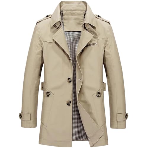Vêtement de travail homme chaud veste épaisse col revers costume mi-long M