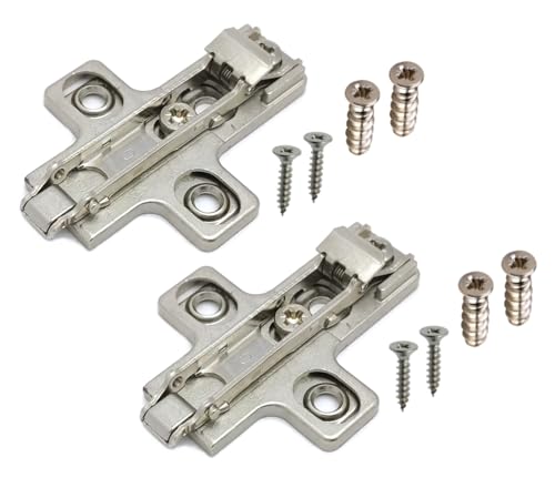 GAMOBIFER Base para bisagras Salice con acoplamiento rápido y desenganche rápido. Cruz, H00, metal, sin tratar