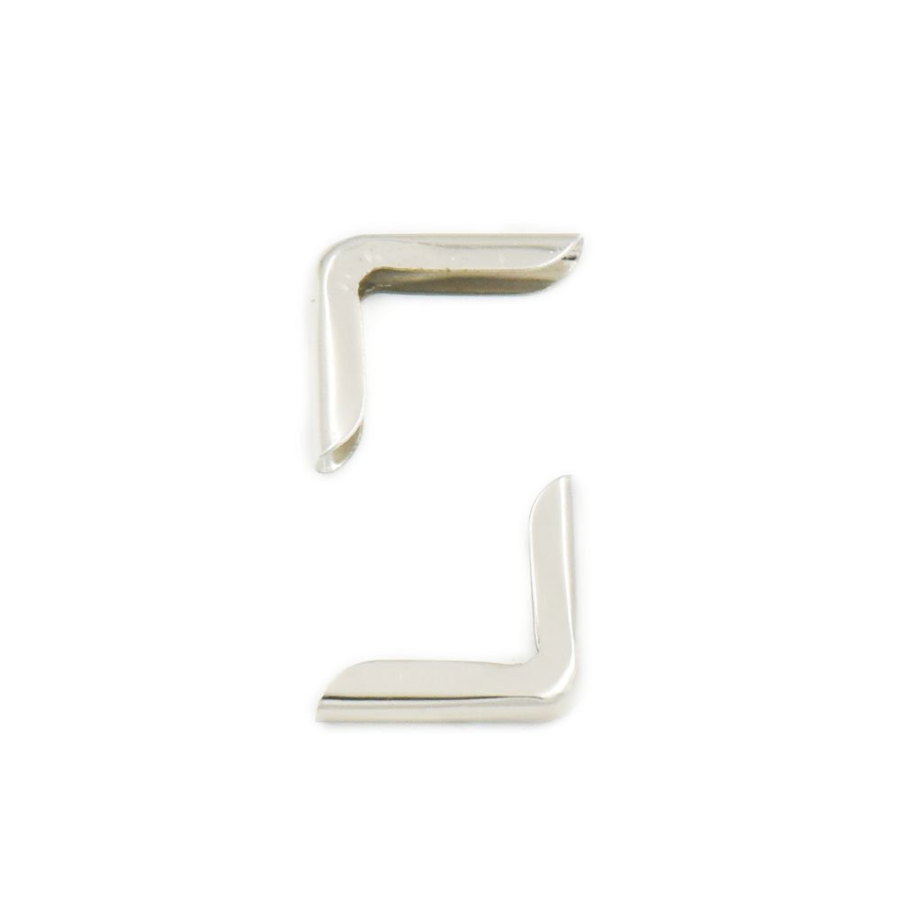 Mcredy 100 Stück Bucheckenschutz – Metall-Eckenschoner, Schwarz, 15 X 2 Mm, Für Bücher, Alben & Notizbücher