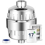 ZYAYE 17 Stage Shower Head Filter - Shower filter system with vitamin C，hard water filter removes...