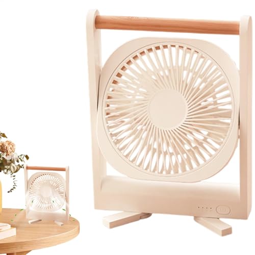 Ventilador portátil | Ventilador personal pequeño y silencioso | Ventiladores portátiles con 4 velocidades | Accesorios de cubículo de bajo ruido con potente flujo de aire para el hogar, estudio,