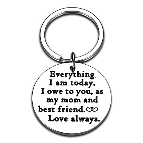 Sentimental Mothers Day Gifts for Mom from Son Daughter Keychain for Women Her Birthday Valentines Day I Love You Gift to Mum Mama Mummy Christmas Present Thank You for Mom Stepmom Mother-in-Law