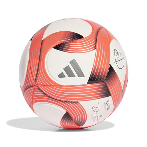 adidas Unisex-Adult MLS Soccer Ball, White/Red/Club 2026, 4