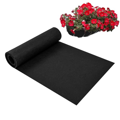 zjhukfmc Rolón de liner de plantador, Coco Liners para Planter - 12 x 120 pulgadas Rollo de forro de cesta de coco | Decoración del jardín, Mat de las ollas redondas de flores, almohadilla de mascotas