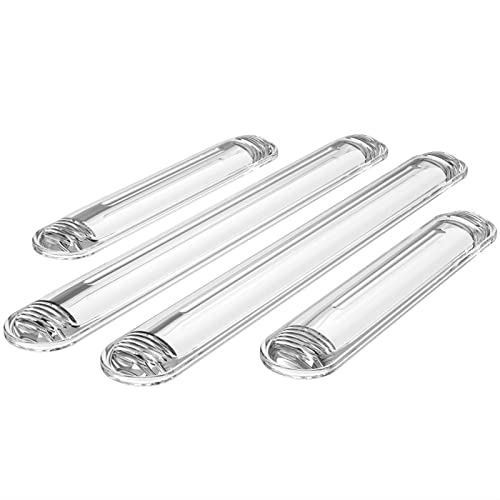 nediea patins pour meubles, tampons de pare-chocs adhésifs transparents pour chaise, meubles, dessus de table en verre, ordinateur portable, couvercles de toilettes, etc. (2 longs et 2 courts) Cover