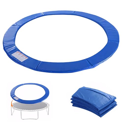 Housse de ressort de trampoline rond bleu en PVC et mousse