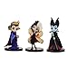 JSJJAUA Figura de acción Personajes Q Postet Petit Villains Evil Queen Maleficent Cruella de Vil Figura de acción de PVC Modelo de colección Toy 3pcs / Set muñeca (Color : OPP Bag B)
