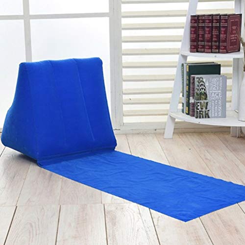 Tapete de ar livre BESPORTBLE, almofada de triângulo de PVC compacto, inflável, portátil, almofada d