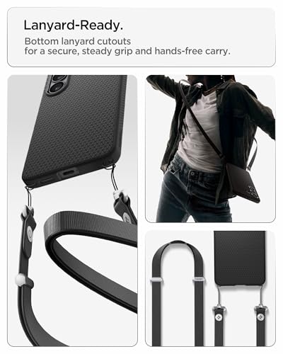 Image of Spigen for Galaxy S26 Case, Liquid Air [No Magnet Ring] [Military-Grade Protection] - Matte Black