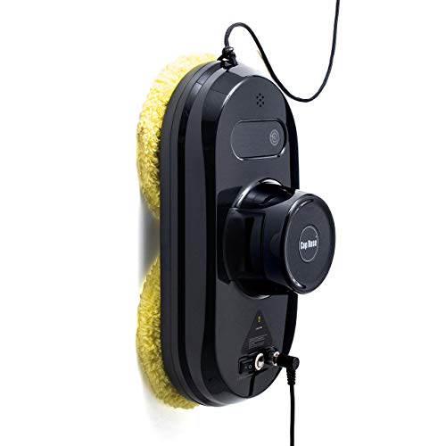 サンワダイレクト 窓掃除ロボット 自動窓ふき 4つの掃除モード マイクロファイバー クロス12枚付 リモコン付 ケーブル最長6.8m 200-CD051