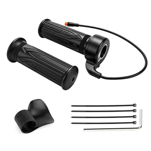 Image of Full Twist Throttle for Qlife Racer, 3 Pin Waterproof Plug and Play Ebike Throttle Grips for Macfox, HappyRun, Freego, Electric Bike