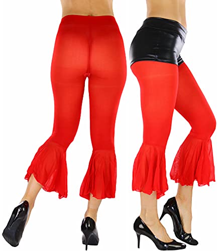 Image of ToBeInStyle Women's Opaque Ankle Long Nylon Footless Fun Tights Pantyhose