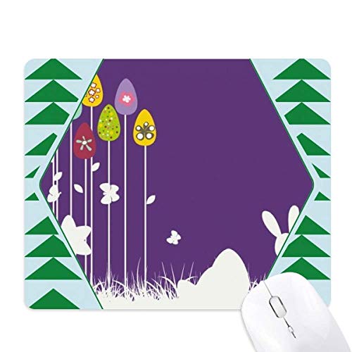 Tapis de souris en caoutchouc stable et précis motif pin vert de pâques
