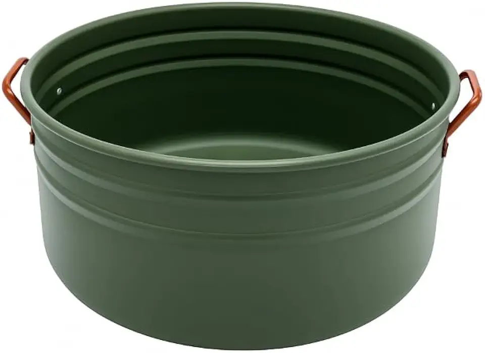 Bacia de Escalda de Pés Alumínio 9L – Verde Garden, para Relaxamento