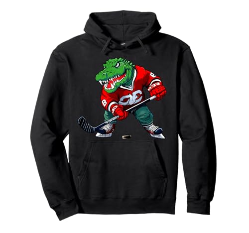 Krokodil Eishockey Pullover Hoodie Krokodil Eishockey Pullover Hoodie