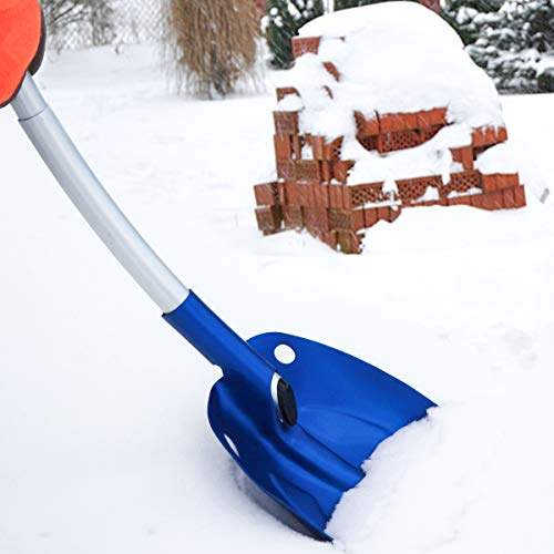 SHANTRA Aluminum Snow Shovel, 30 Inches Dismountable Garden/Sport/Snow Utility Shovel with Adjustable Length Handle Suitable for Car or Truck Storage (8\" Blade) - Thumbnail 7