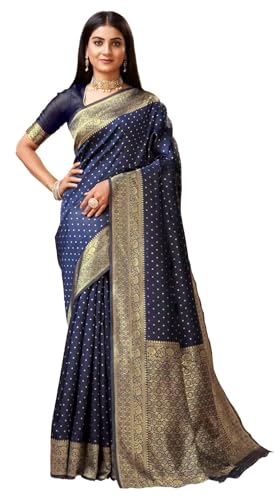 Image of Avantika Fashion Women's Kanjivaram Soft Silk Banarasi Sarees With Blouse Piece