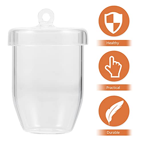 Scicalife Cadinhos De Quartzo Cadinho de Laboratório Químico- Resistente Com Tampas Equipamentos Exp