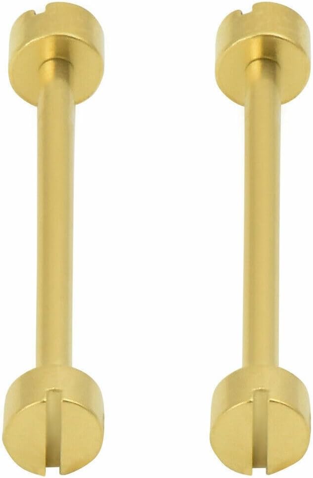 Ewatchparts 2-16mm Replacement Tube & Screw Pin Compatible With Cartier Watch Band Strap Lug Yellow Gold