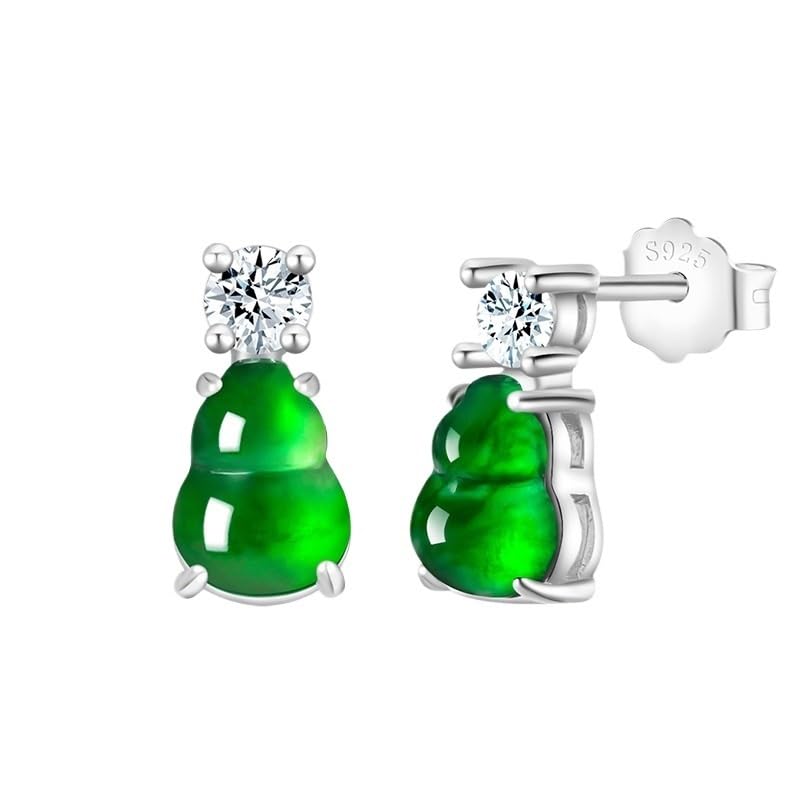Boucles d'oreilles jade vert et argent 925, le cadeau idéal pour marquer un moment unique