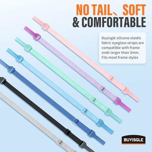 Buyisgle Alça para óculos de sol sem cauda - Alças ajustáveis para óculos de sol para homens e mulhe