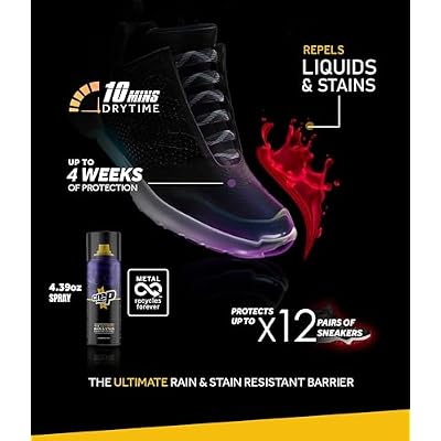 Crep Protect Shoe Protector Spray - Rain & Stain Waterproof Nano Protection for Sneaker, Leather, Nubuck, Suede & Canvas