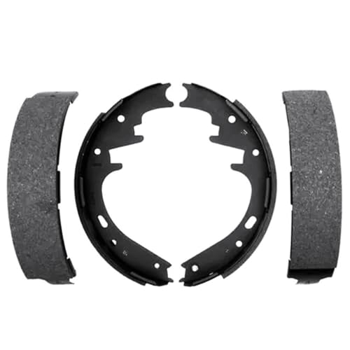 Image of Detroit Axle - Rear Brake Shoes for Ford F-150 E-150 Econoline Club Wagon | Explorer Sport Trac Dodge Ram 1500 2500 Van Durango Dakota, Brake Shoes Replacement