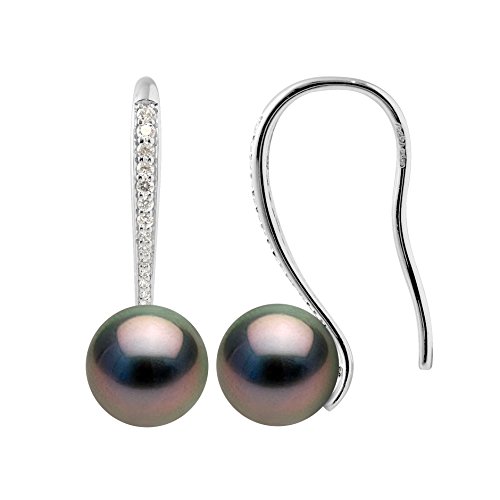 Perles de culture de Tahiti boucles d'oreilles joaillerie, le cadeau idéal pour femme