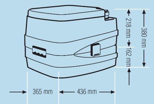 LaPlaya Outdoorproducts 1520 Camping Toilet 43.6 x 36.5 x 38 cm White