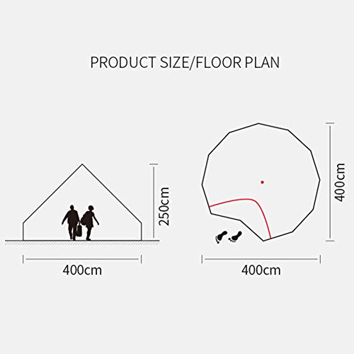 Carpa Outdoor GeRRiT Yurt 4 m diámetro resistente viento y agua miniatura 7