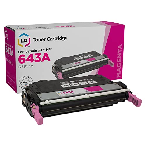 LD Products Compatible Toner Cartridge Replacement for HP 643A Q5953A (Magenta) for Laserjet 4700, 4700dn, 4700dtn, 4700n, 4700ph+ Compatible with Laserjet 4700 4700dn 4700dtn 4700n 4700ph+