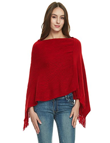 Ferand Women's Lightweight Poncho Sweater Versatile...