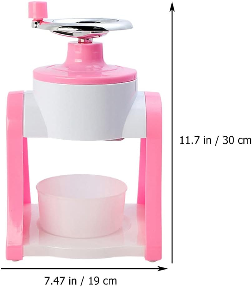 Manual Ice Crusher Hand Operated Ice Shaver for Snow No Electricity Required