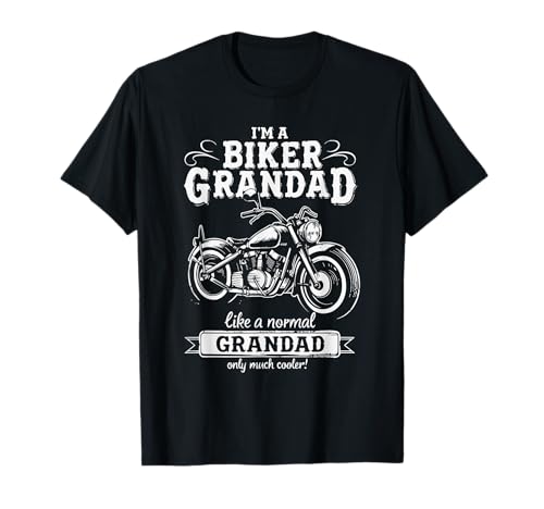 Biker Grandad T-Shirt - Motorcycle Rider Granddad Gift Idea T-Shirt