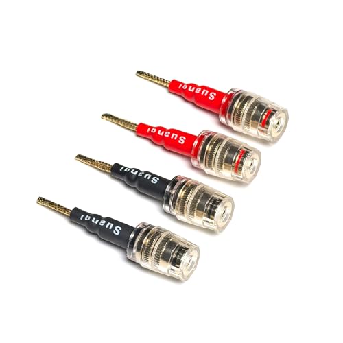 Fiche banane flexible adaptateur femelle 4 mm pour système sonore de salon