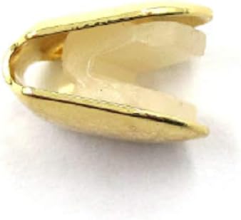 Miniatura 6 de LRGKMCWTOB Tapa de barbacoa dental chapada en oro de 18 quilates, cubierta de un solo diente, cubierta de un solo diente Grillz Hip-hop superior o