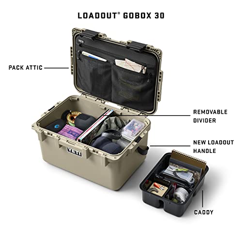 Image of Yeti Loadout GoBox 30 Gear Case King Crab Orange 2.0, Gobox 30 - King Crab, Classic